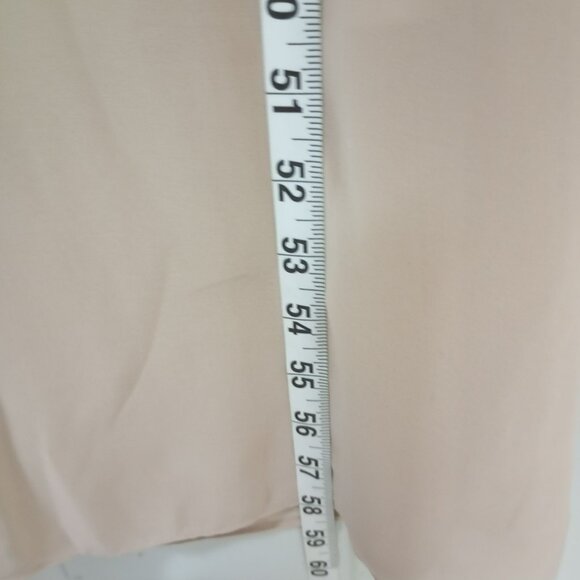 Tadashi Shoji Evening Gown Gold Beaded Lace Cap Sleeves Pleated Front Sz 14 - Picture 10 of 12